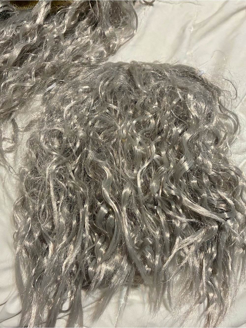 Father Time / Old Man Grey Beard Mustache & Wig Set